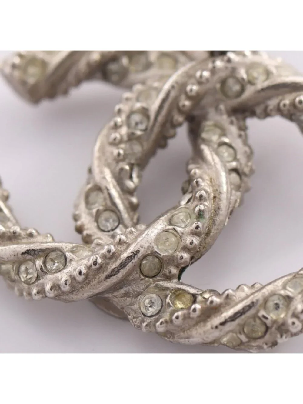 Chanel Earrings CC Logo Hoop
